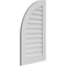 Ekena Millwork Quarter Round Top Left Surface Mount PVC Gable Vent w/ 3-1/2"W x 1"P Standard Frame, 22"W x 38"H GVPQL22X3801SN - alternate 3